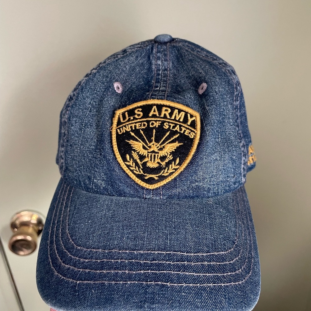 U.S. Army Denim Hat with Gold Emblem